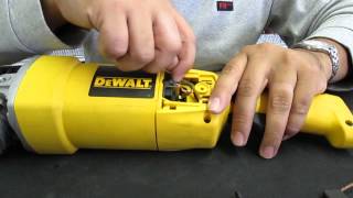 How To Change 7quot Dewalt Grinder Brushes [upl. by Maag]