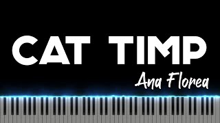 Cat Timp  Ana Florea  Instrumental Pian  Negativ Pian  Tutorial [upl. by Dickman]