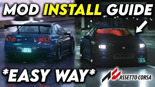 Install MODS for Assetto Corsa Beginner Guide 2024 [upl. by Abell]