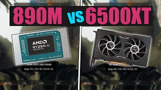 Radeon 890M vs RX 6500 XT  Best iGPU vs EntryLevel Graphics Card [upl. by Kciregor393]