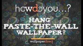 How to hang paste the wall wallpaper [upl. by Borreri562]