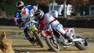 Brad Baker vs Ferran Cardús  Insane Flat Track race 2016 by Jaume Soler [upl. by Fransen]