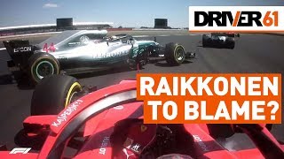 Räikkönen Takes Out Hamilton Drivers Indepth Analysis British GP [upl. by Silvie]