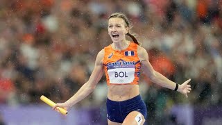 PARIS 2024 OLYMPIC GAMES MIXED 4x400M RELAY FEMKE BOL RUNS FASTEST 400M SPLIT [upl. by Wetzell]