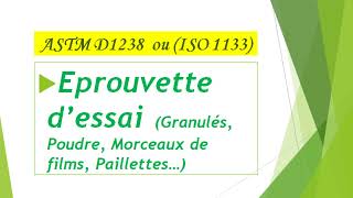 ASTM D1238 ou ISO 1133 Détermination de l’indice de fluidité à chaud des thermoplastiques MFR ou MVR [upl. by Ttcos]