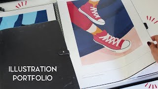 Illustration Portfolio  Flip through and Tips [upl. by Nnylhsa]