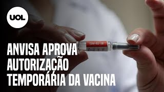 Anvisa aprova regras para uso emergencial de vacinas para covid19 [upl. by Refinaj]