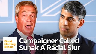 Reform UK Campaigner Recorded Calling Sunak a Racial Slur [upl. by Atteras]