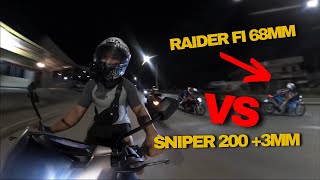 RAIDER FI 68mm VS SNIPER 200 3mm [upl. by Mihar31]