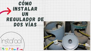 Cómo instalar Regulador de gas de Dos vías [upl. by Sotsirhc]