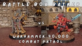 Battle Box Batrep  Warhammer 40000 Combat Patrol Adepta Sororitas vs Leagues of Votaan [upl. by Burrell509]