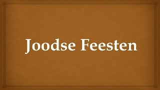 Joodse Feesten Videoopdracht Levensbeschouwing [upl. by Nyrual514]