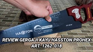 Review Gergaji Kayu Hasston Prohex Hand Saw Art 1262018 [upl. by Namrej]