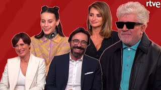 Entrevista a Pedro Almodóvar y el elenco de Madres paralelas [upl. by Acnairb]