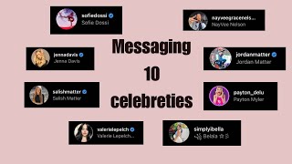 Messaging 10 celebrities Anayat 🖤 [upl. by Aiekahs25]