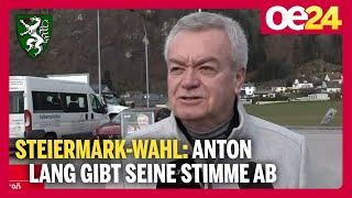 SteiermarkWahl Anton Lang SPÖ gibt seine Stimme ab [upl. by Alekram424]