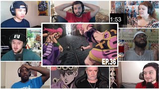 Fight for The Arrow JJBA Golden Wind Ep 36 Reaction Mashup [upl. by Amick881]