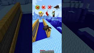 MINECRAFT  WATER RIVER VS MOB ABILITIES 🤯 WAIT FOR END WITH APT minecraft shorts [upl. by Noonan]