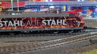 Neuheiten Vorstellung Roco Artikel 78333 BR 185 077 DB Cargo Stahl auf Stahl ACSound [upl. by Runck]