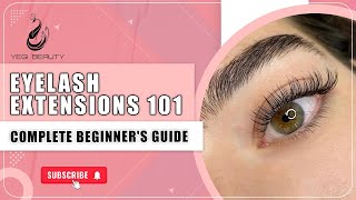 Classic Eyelash Extensions 101 Techniques Tips and Tricks For Beginner 1 Lash Tutorial [upl. by Groh]