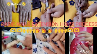 How to apply Nails Extension Home process and Success full Nails Extension 💖💖💖💖💖💖🥰🥰🥰🥰🥰🥰🥰 [upl. by Teodoro]