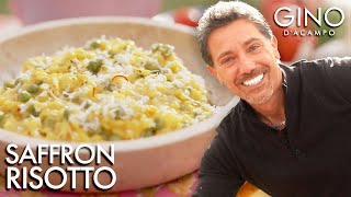 Gino Cooks DELICIOUS Saffron Risotto with Peas  Gino D’Acampo [upl. by Avra]