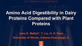 Amino acid digestibility in dairy proteins compared with plant proteins [upl. by Keir247]