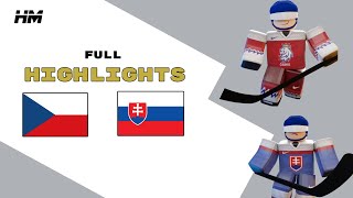 Czechia vs Slovakia  2024 Hockey Madness Highlights [upl. by Wootten]