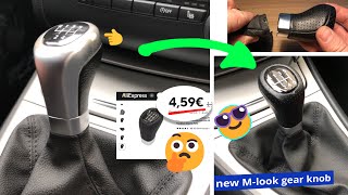 BMW Schaltknauf wechseln gegen M Look für 5€ von Aliexpress  DIY  Tutorial [upl. by Marcoux]