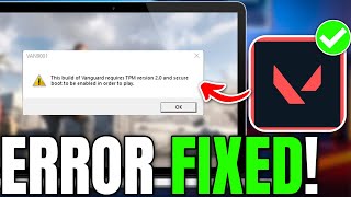 How To Fix Secure Boot amp TPM 20 Error In Valorant 2024  Quick amp Easy [upl. by Markman]