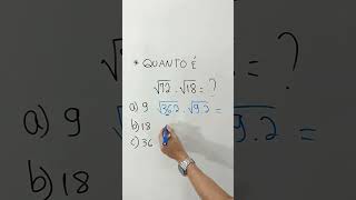 Quanto é √72  √18 ❓ [upl. by Rundgren]