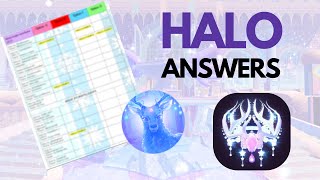 GLITTERFROST 2023 HALO ANSWERS  Royale High [upl. by Chong706]