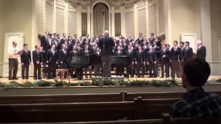 20140105 Cornell Glee Club  Evening Song amp Alma Mater at Swasey Chapel [upl. by Rimahs]