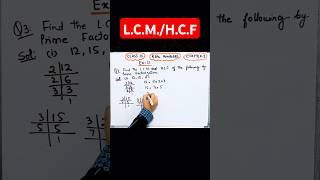 LCM  HCF by Prime Factorisation Method shorts viralvideo class10 maths [upl. by Leinad]