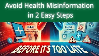 Avoid Health Misinformation in 2 Easy Steps —Before It’s Too Late [upl. by Nanine]