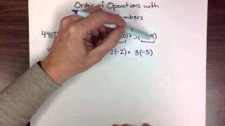 Order of Operations with Signed Numbers [upl. by Mackenie]