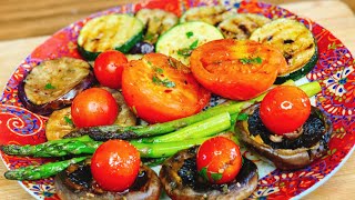 PARRILLADA DE VERDURAS ASADAS  Una Chef en la Cocina [upl. by Auria]