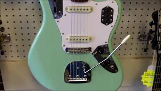 A Look at the Squier Vintage Modified Jaguar Surf Green Guitar [upl. by Putnem]