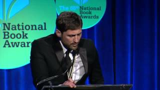 Phil Klay accepts the 2014 National Book Award in Fiction for Redeployment [upl. by Sirdi]