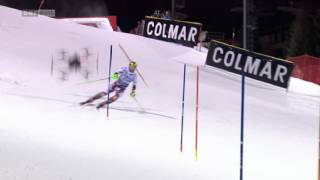 Marcel Hirscher nearly hit by drone  Madonna die Campiglio [upl. by Heyde118]