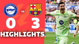 ALAVÉS vs BARCELONA 03  RESUMEN y GOLES DEL PARTIDO  La Liga 202425 [upl. by Calica793]