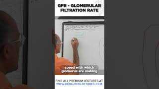 GFR Glomerular Filtration Rate drnajeeb shortvideo drnajeeblectures gfr [upl. by Bathesda718]