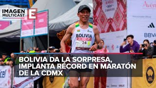 Boliviano gana el Maratón de la CDMX 2023 [upl. by Bonn]