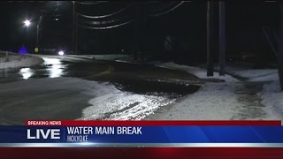 Road closed in Holyoke due to water main break [upl. by Atelahs387]