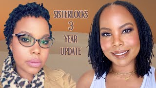 Sisterlocks 3 Year Anniversary  Loc Trim Alopecia Winter Haircare [upl. by Switzer718]