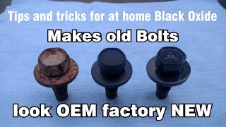 DIY at home original Black Oxide Phosphate OEM Restoration of nuts amp bolts [upl. by Ursi318]