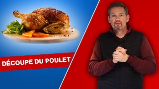 COMMENT DÉCOUPER UN POULET CUIT AU BARBECUE [upl. by Cazzie122]