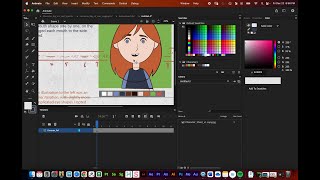 Adobe Animate 2D Rig Part 2 Import your Character Reference amp Create Color Swatches [upl. by Grounds961]