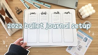 2022 bullet journal setup  minimalistic [upl. by Schapira]