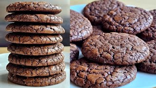 Chewy amp Fudgy Chocolate Brownie Cookie Recipe  Easy Christmas Cookie Recipe [upl. by Derraj462]